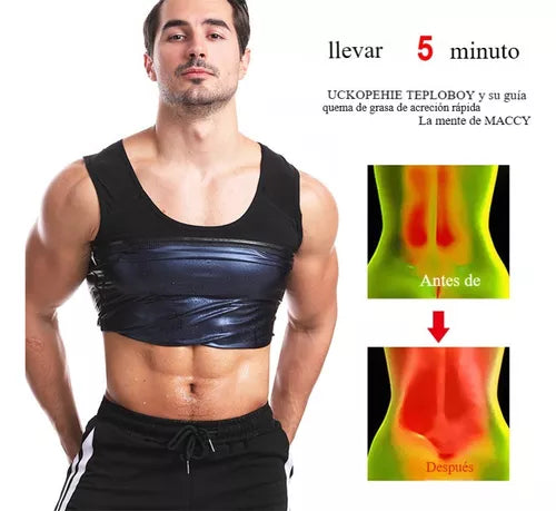 Faja Sauna Chaleco hombre Quema Grasa GRATIS