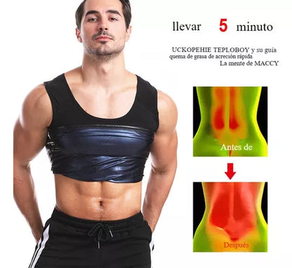 Faja Sauna Chaleco hombre Quema Grasa GRATIS